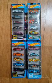 Lotto di 4 set Hot Wheels 