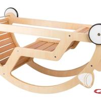 Carretto altalena in legno 