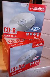 2 CD Confezioni Sigillate due tipi : 10-R e 10-RW 