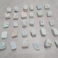 Aragonite blu burattata