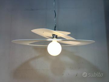 Lampadario D.65 metallo bianco taglio laser