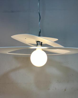Lampadario D.65 metallo bianco taglio laser