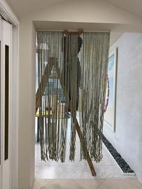 Tenda a corde col. Bianco e verde