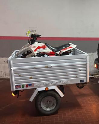 Quad 125 e rimorchio Targato