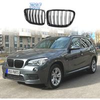GRIGLIA DOPPIA BMW X1 E84 09-14 LOOK M4 NERO LUCID
