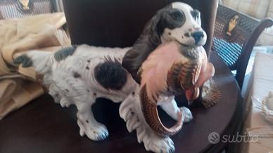 CANE CON SELVAGGINA I N CERAMICA NUMERATA