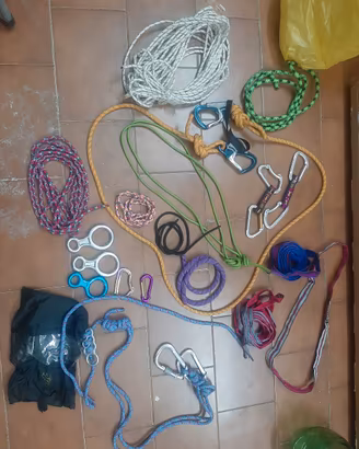 kit attrezzatura arrampicata (CAMP, SALEWA)