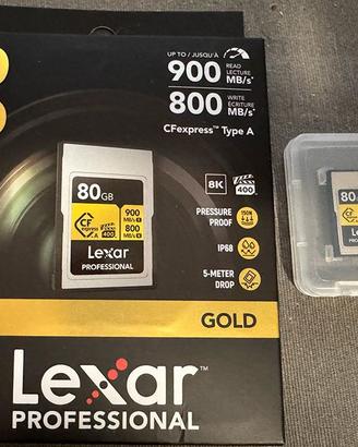 CF Tye A Scheda Lexar Professional 80 GB