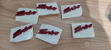 loghi turbo nuovi Pininfarina fiat coupé 