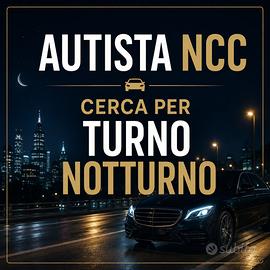Autista ncc turno notturno