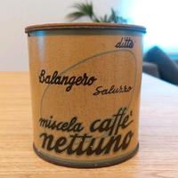 Scatola cilindro piccola vintage Balangero Saluzzo