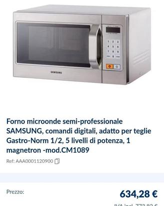 !MICROONDA NUOVO META PREZZO