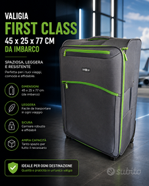 Valigia First Class 45x25x77 da imbarco 🧳