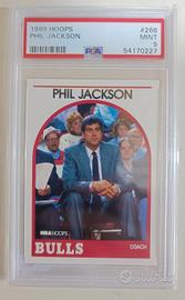 1989 NBA Hoops Phil Jackson #266 PSA 9 MINT