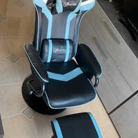 Sedia da gaming reclinabile