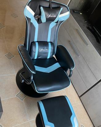 Sedia da gaming reclinabile