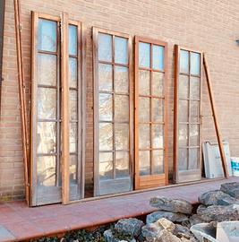 Porta finestra in legno