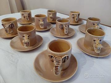 Set 11 tazzine da caffè + 11 piattini – Savana