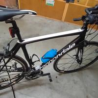 Bici corsa carbonio tg 56 + Ruote Fulcrum zero