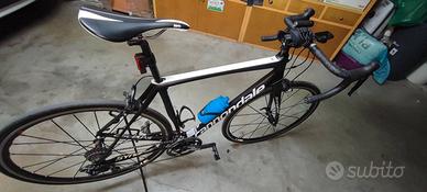 Bici corsa carbonio tg 56 + Ruote Fulcrum zero