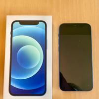 iPhone 12 blu 128gb 5G con cover - come nuovo