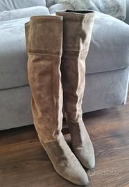 Stivali alti in pelle Sisley 