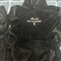 Tuta in ciniglia mecap nera