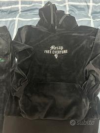 Tuta in ciniglia mecap nera