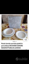 piatti in ceramica Richard Ginori