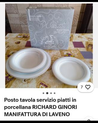 piatti in ceramica Richard Ginori