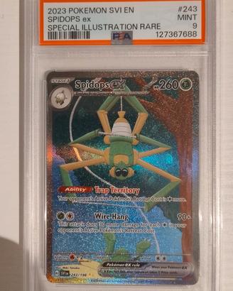 Pokemon PSA 9 Spidops ex 243/198 SVI Eng
