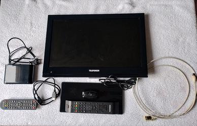 Televisore 19 pollici più decoder 