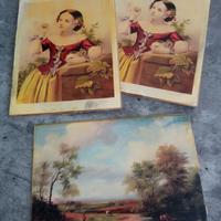 dipinto olio 800 inglese 