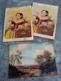 dipinto olio 800 inglese 