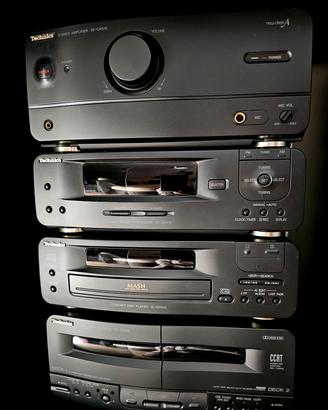 Technics impianto Hi Fi Stereo Radio CD Cassette