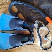 Completo Pinne maschera boccaglio bambino