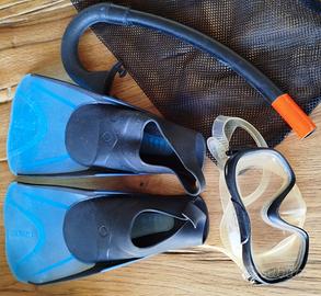 Completo Pinne maschera boccaglio bambino