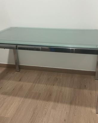 Tavolo Calligaris, piano in vetro temperato