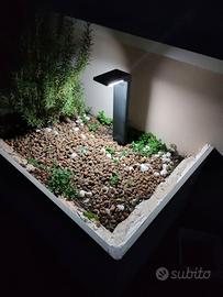 Luce Faro da giardino con Pannello Solare ☀️🔋🌳