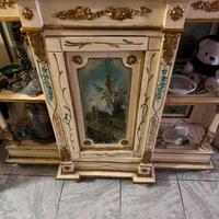 Consolle antica con specchio