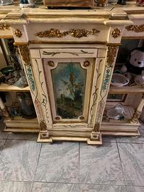 Consolle antica con specchio