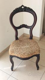 poltroncina primi 900 di noce