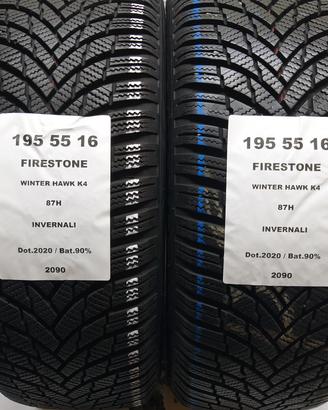 2 GOMME 195 55 16 FIRESTONE A2090