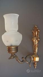 Tre applique da parete vintage in ottone anni 60