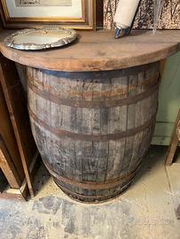 Tavolino mezza botte