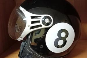 casco jet con visiera omologato taglia L 