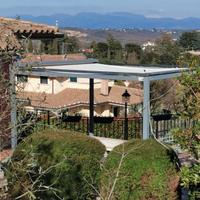 Gazebo in ferro 3X3 metri con tetto in tela