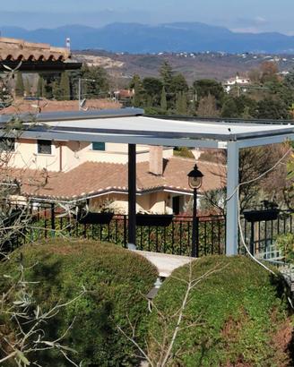 Gazebo in ferro 3X3 metri con tetto in tela