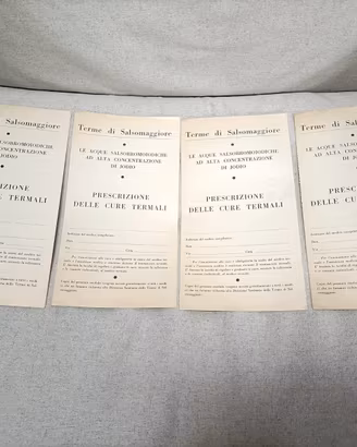 4 Moduli Medici Vintage Terme di Salsomaggiore '60