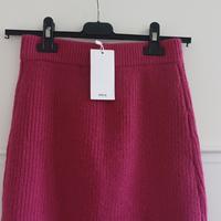 Minigonna in maglia a costine Mango XS